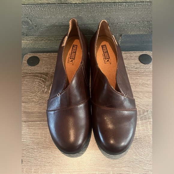 PIKOLINOS Dark Brown Leather Clogs Size 8.5 - Picture 6 of 13